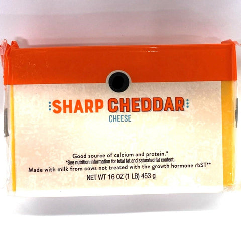 Store Brand Sharp Cheddar Chunk Cheese, 16oz