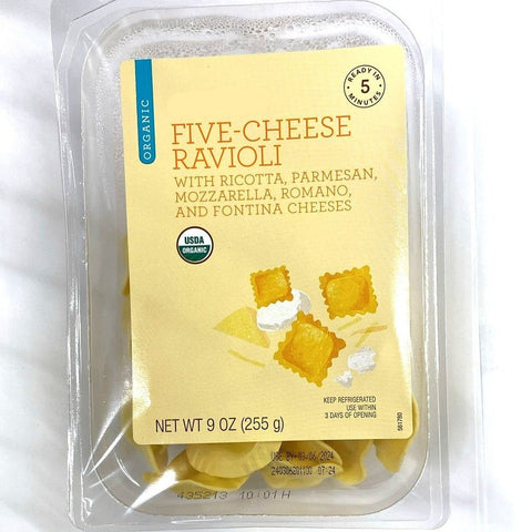 Organic Store Brand Five Cheese Ravioli, 9oz