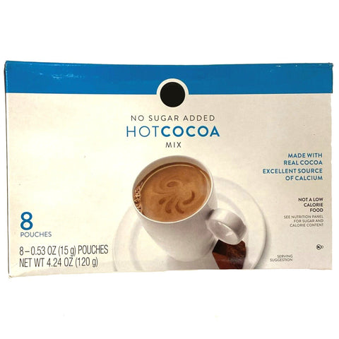 Store Brand No Sugar Added Hot Cocoa Mix, 8 Count