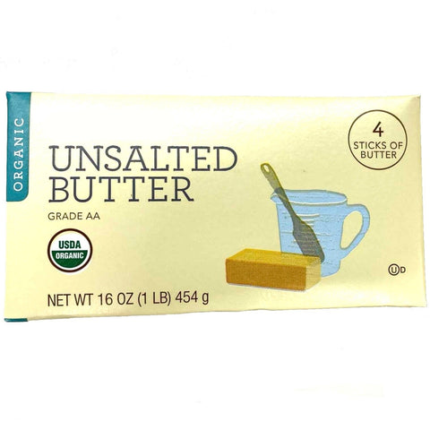 Organic Store Brand Unsalted Organic Butter, 4 Sticks