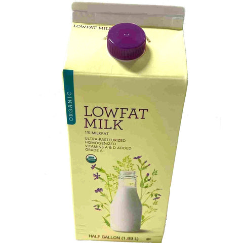 Organic Store Brand Lowfat Milk, Half Gallon