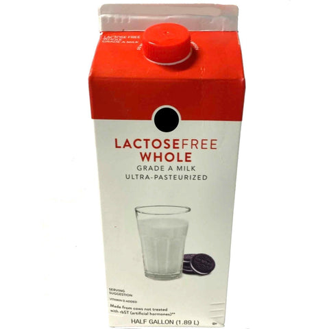 Store Brand Lactose Free Whole Milk, Half Gallon