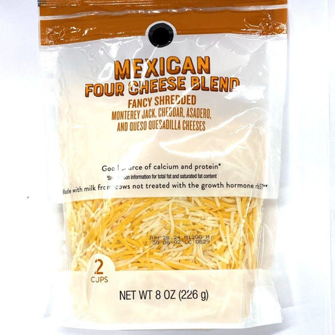 Store Brand Mexican Four Cheese Blend, 8oz