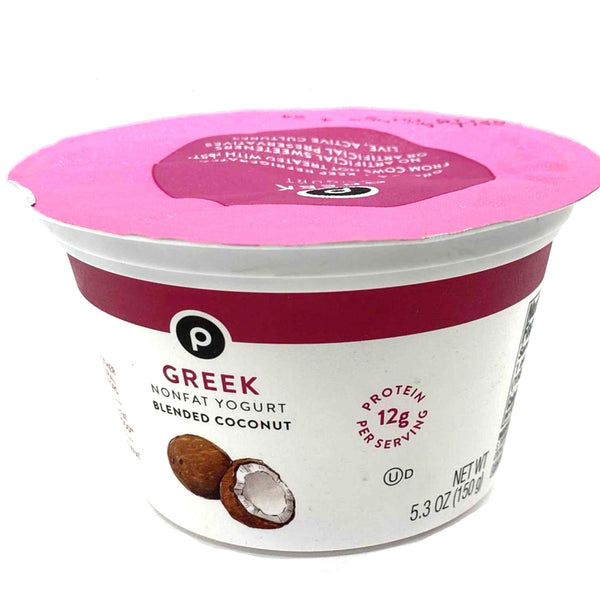Store Brand Greek Yogurt, Nonfat, Blended Coconut, 5.3 oz