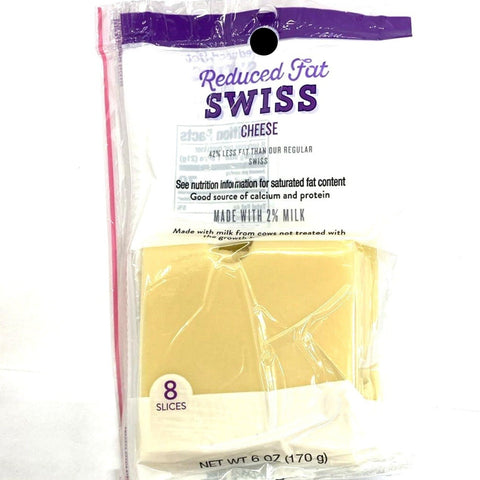 Store Brand Reduced Fat Swiss Cheese Slices, 8 Slices