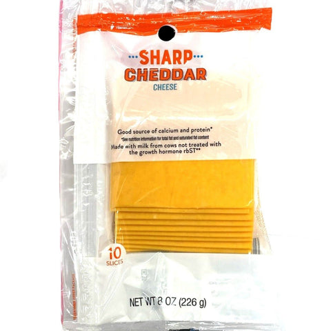 Store Brand Sharp Cheddar Cheese Slices, 10 Slices