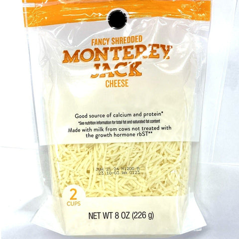 Store Brand Fancy Shredded Monterey Jack Cheese, 8oz