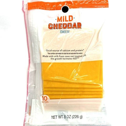 Store Brand Mild Cheddar Cheese Slices, 10 Slices