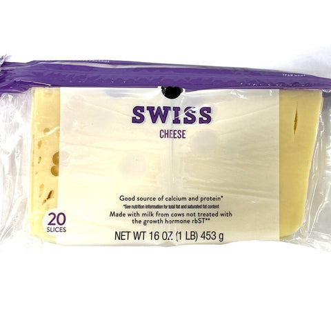 Store Brand Swiss Cheese Slices, 20 Slices