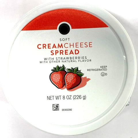 Store Brand Soft Cream Cheese Spread, with Strawberries, 8 oz