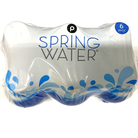 Store Brand Spring Water, 16.9 fl oz, 6 Pack