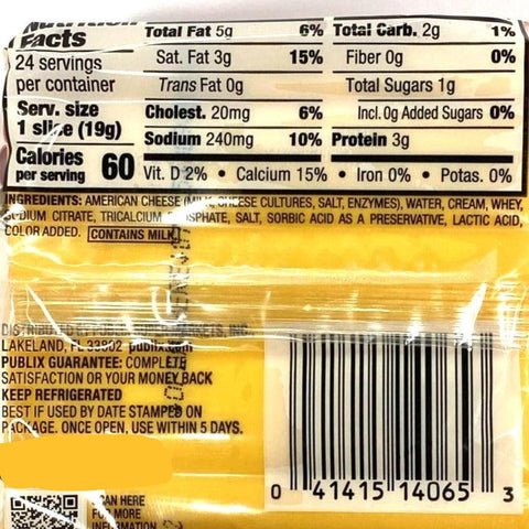 Store Brand American Cheese Singles, 24 Slices