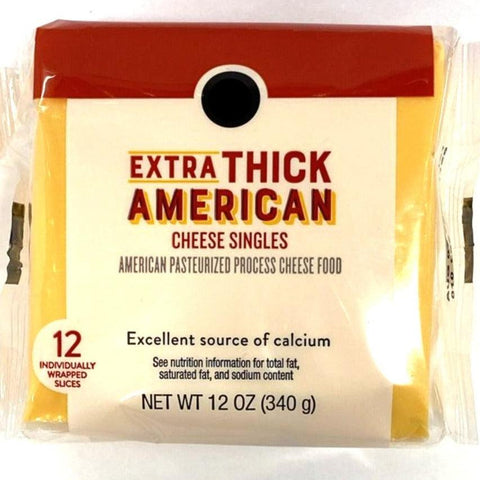 Store Brand Extra Thick American Cheese Singles, 12 Slices