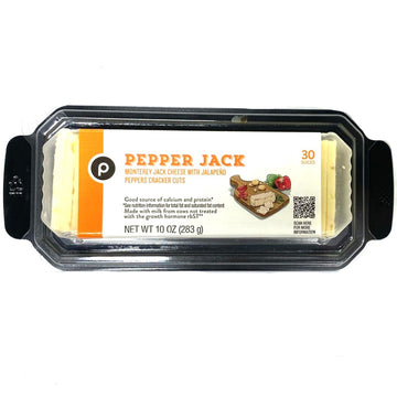 Store Brand Pepper Jack, Cracker Cut Cheese, 30 Slices