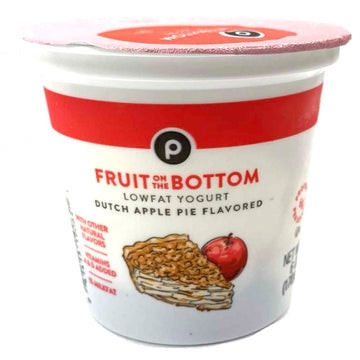 Store Brand Yogurt, Lowfat, Fruit on the Bottom, Dutch Apple Pie, 6 oz.