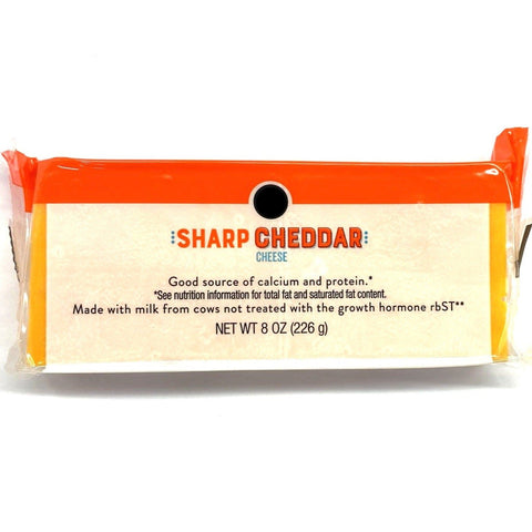 Store Brand Sharp Cheddar Chunk Cheese, 8oz