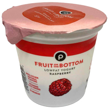 Store Brand Yogurt, Lowfat, Fruit on the Bottom, Raspberry, 6 oz.