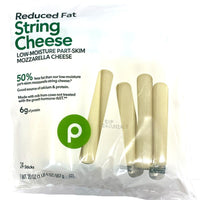 Store Brand Mozzarella String Cheese, Reduced Fat, 24 Count