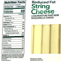 Store Brand Mozzarella String Cheese, Reduced Fat, 24 Count