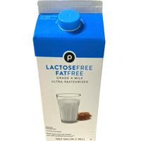 Store Brand Fat Free, Lactose Free Milk, Half Gallon