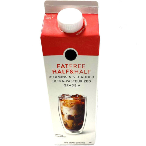 Store Brand Fat Free Half & Half, 1 quart