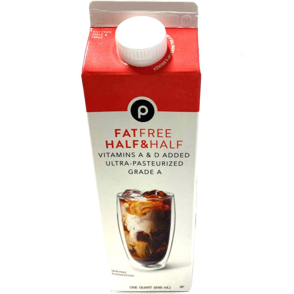 Store Brand Fat Free Half & Half, 1 quart