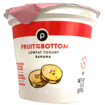 Store Brand Yogurt, Lowfat, Fruit on the Bottom, Banana, 6 oz.