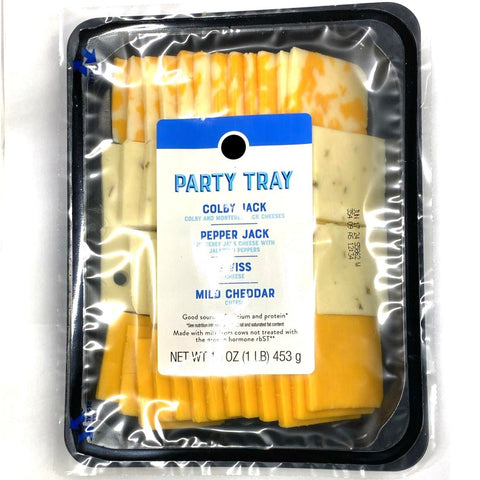 Store Brand Assorted Party Tray Sliced Cheese, 16oz.