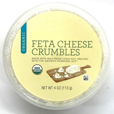 Organic Store Brand Feta Cheese Crumbles, 4 oz.