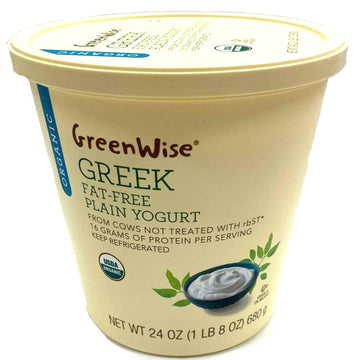 Organic Store Brand Organic Greek Fat-Free Plain Yogurt, 24 oz