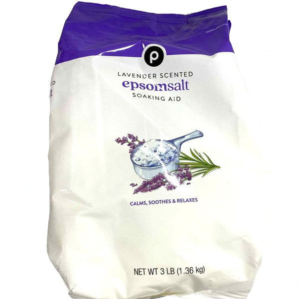 Store Brand Epsom Salt, Lavender Scented Soaking Aid, 3 lbs