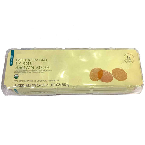 Organic Store Brand Large Brown Organic Eggs, 12 Count