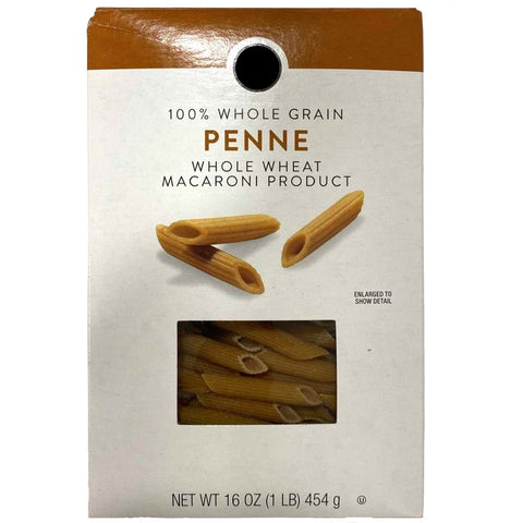 Store Brand 100% Whole Grain Penne, 16 oz