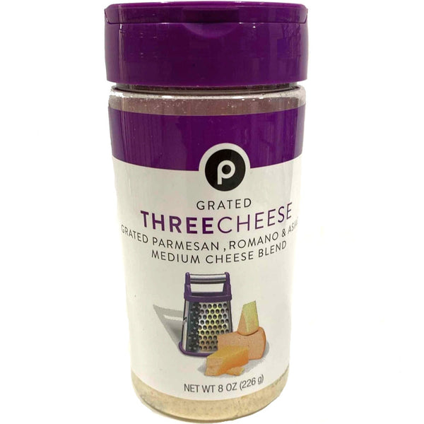 Store Brand Grated Three Cheese, 8oz
