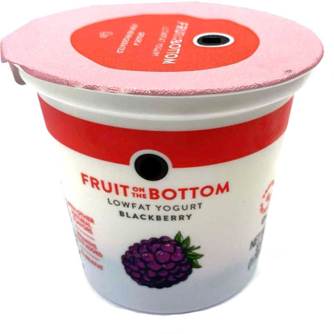 Store Brand Yogurt, Lowfat, Fruit on the Bottom, Blackberry, 6 oz.