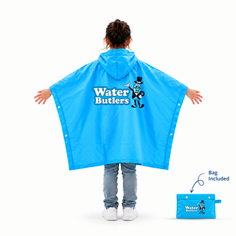 Youth Water Butlers Reusable Poncho (Bag Included)