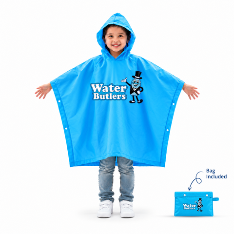 Youth Water Butlers Reusable Poncho (Bag Included)