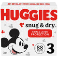 Huggies Mickey Mouse Snug & Dry Diapers Super Pack, Size 3 (88 Ct)