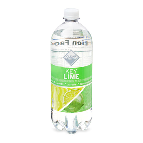 Clear American Sparkling Water, Key Lime 33.8 fl oz