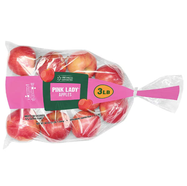 Organic Pink Lady Apples 3lb Bag
