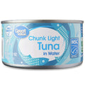 Great Value Chunk Light Tuna in Water, 12 oz.