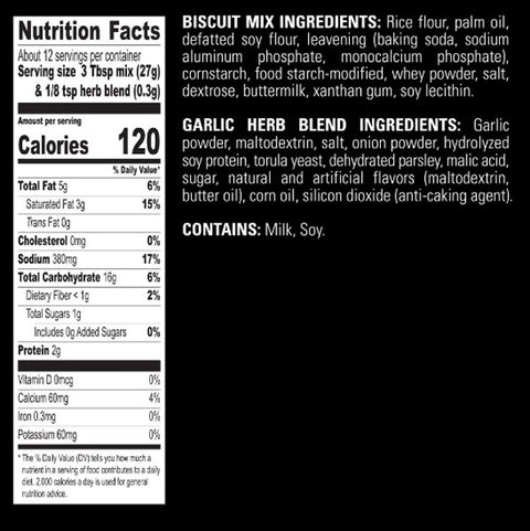 Red Lobster Cheddar Bay Biscuit Mix, Gluten-Free, 11.36 oz., 12 Count