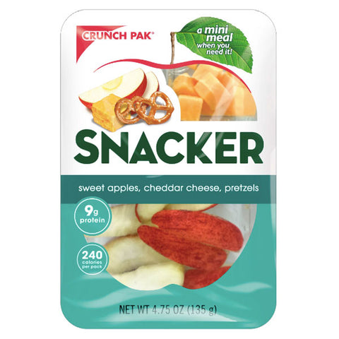 Crunch Pak Snack With Sliced Apples, Cheddar Cheese, and Pretzels, 4.75oz