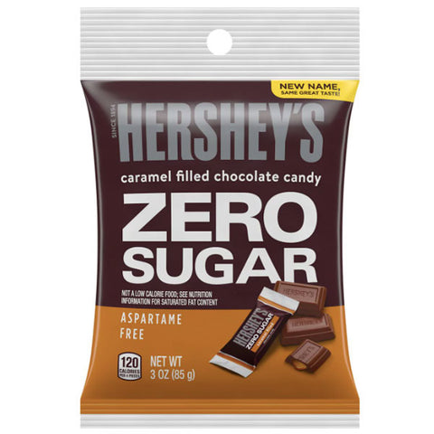 Hershey's Sugar Free Caramel Filled Chocolate Candy Bars, 3 oz