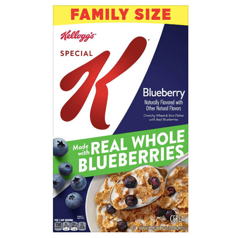 Kellogg's Special K Blueberry Cold Breakfast Cereal, 16.9 oz