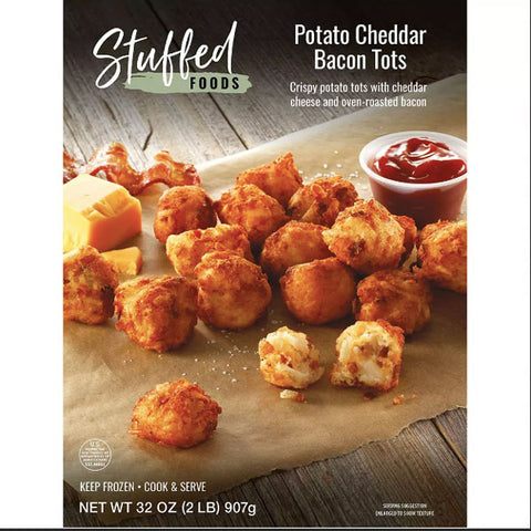 Stuffed Foods Potato Cheddar Bacon Tots, 32 oz.