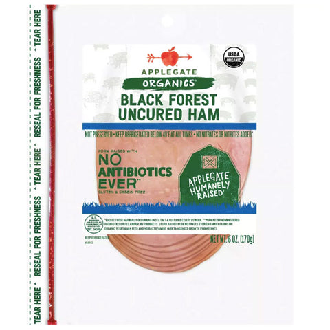 Applegate Organic Uncured Black Forest Ham, 6oz