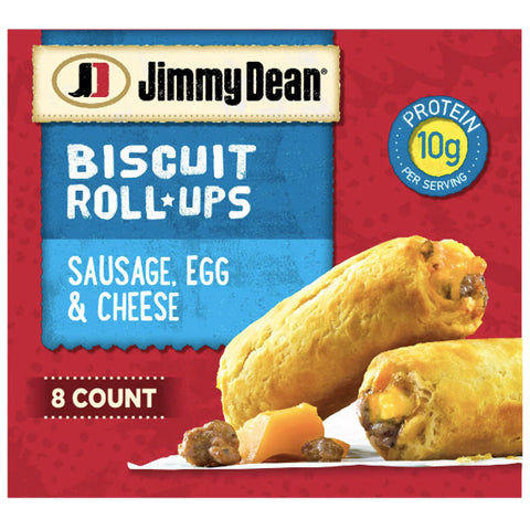 Jimmy Dean Sausage, Egg & Cheese Biscuit Rollups, 12.8 oz, 8 Count