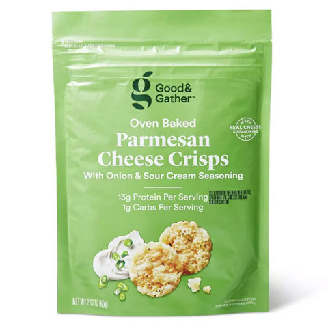 Good & Gather Parmesan Sour Cream and Onion Baked Cheese Crisp, 2.12oz