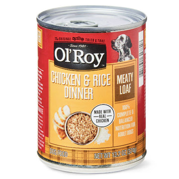 Ol' Roy Meaty Loaf Wet Dog Food, Chicken & Rice Dinner, 13.2 oz